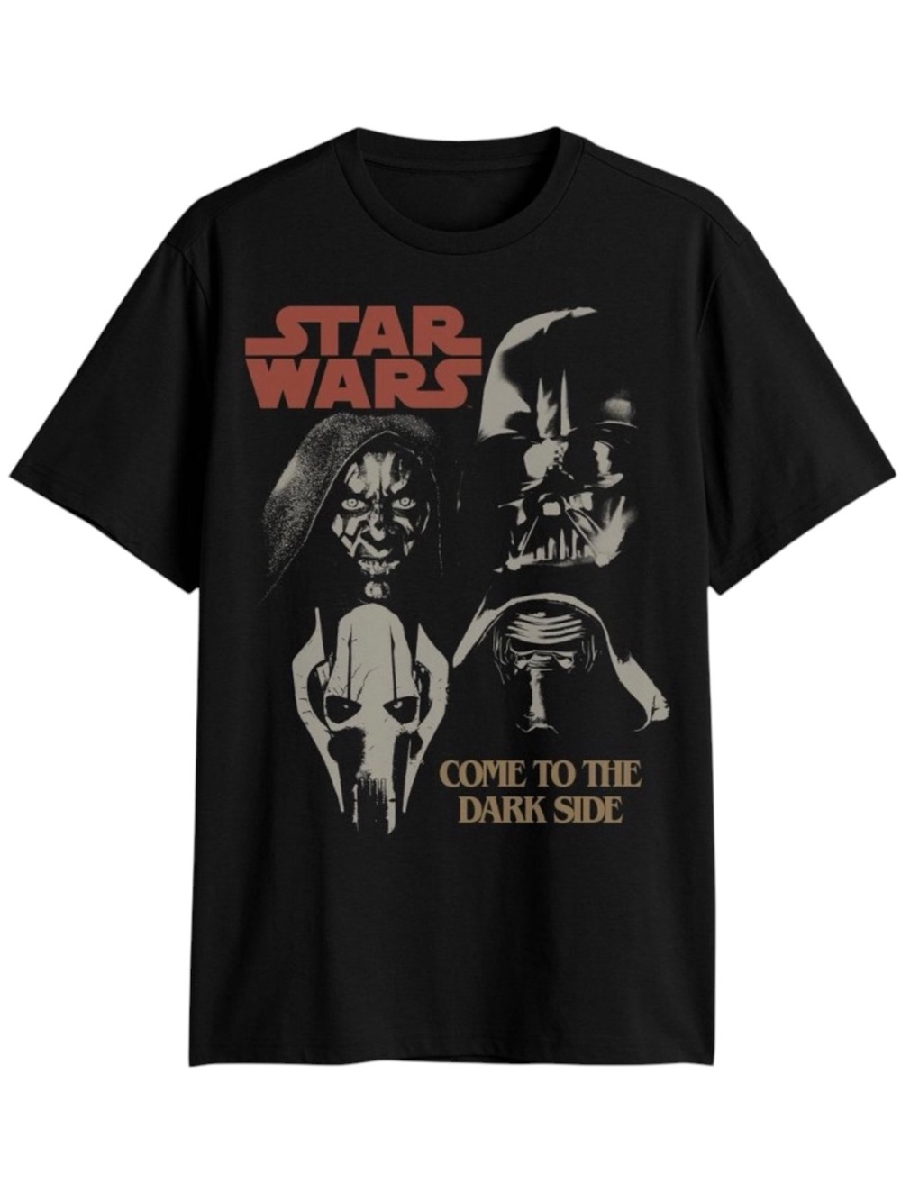 Star Wars Villains Come To The Dark Side Graphic Short Sleeve Tee